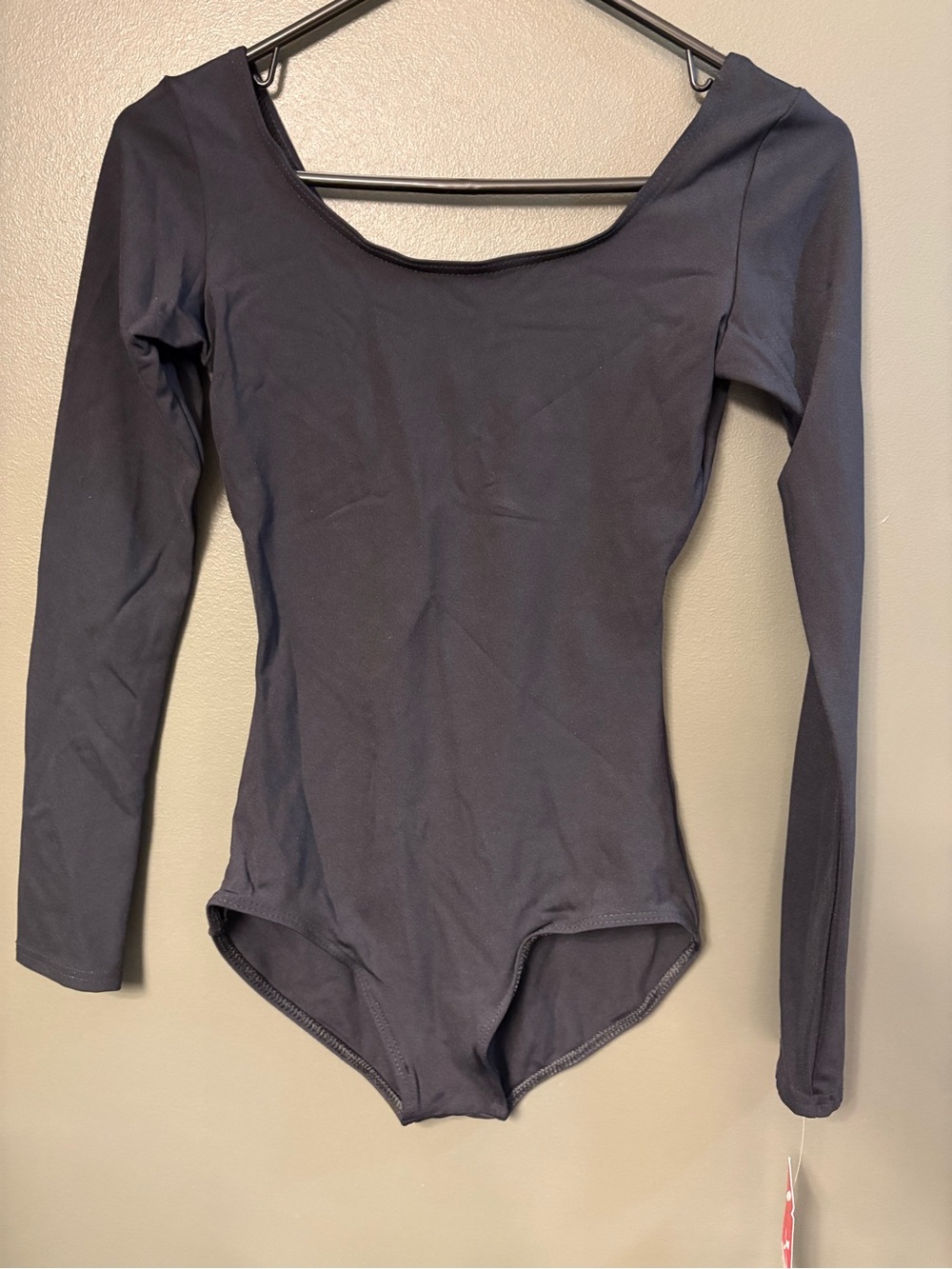 Women’s Long Sleeve Scoop Neck Bodysuit - Black
